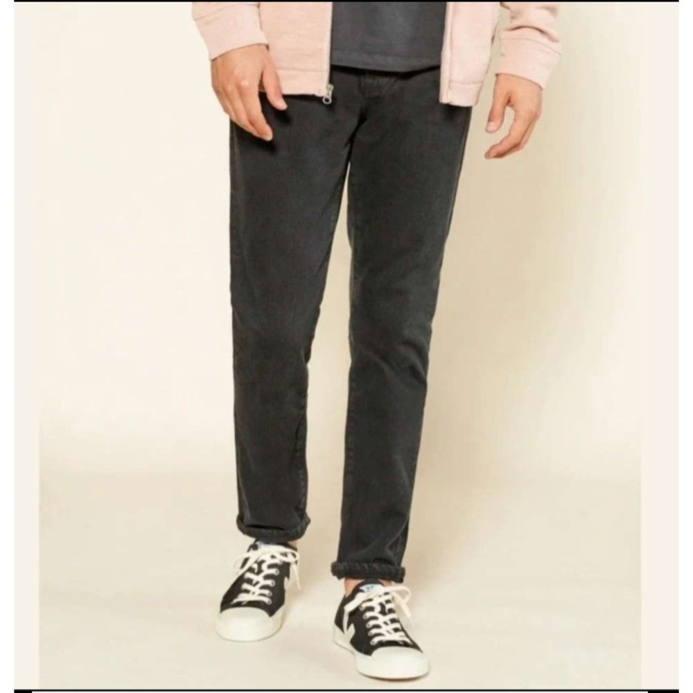 Outerknown SEA Jeans Drifter Tapered‎ Fit Pitch Black Organic Cotton 36x30 NEW